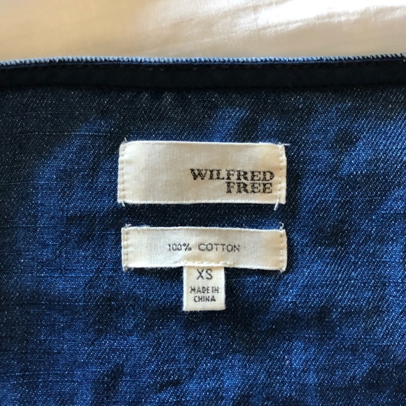 Aritzia Wilfred Free Denim V-Neck Tank Top - Picture 5 of 5
